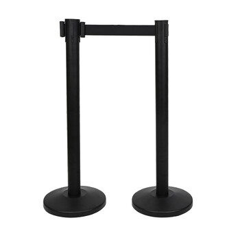 庄太太【5米银色平盘-（加厚款）】伸缩隔离带机场不锈钢防护栏酒店迎宾安全警戒线