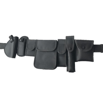 海斯迪克 多功能腰带牛津八件套 保安腰带 装备带 黑色牛津八件套腰带 HK-69