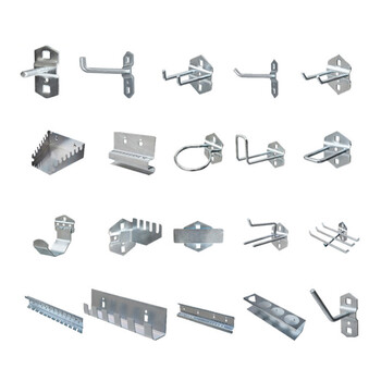 稳斯坦 WST017 工具挂板挂钩 方孔板洞洞板货架物料架挂钩 双斜挂钩25mm