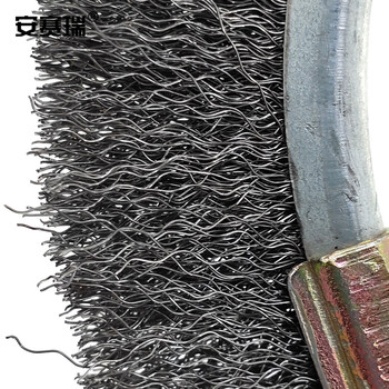 安赛瑞 迷你不锈钢丝刷 弯头不锈钢丝刷 清洁刷 (5把装）清洁除锈刷 铜丝刷 23964