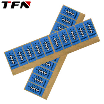 TFN 测温纸 温度标贴 感温纸测温胶片 单片 五格 十片/包 WDJ-5B 