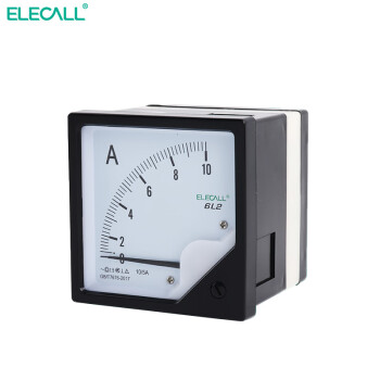 伊莱科(ELECALL)机械指针式电流表 接互感器 6L2-A 30/5-3K/5A 黑白色 3K/5A