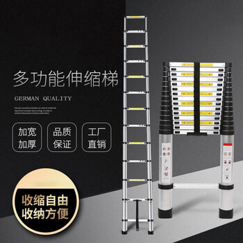 飞尔（FLYER）铝合金单梯 便携加厚梯子【MB003 620cm】