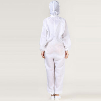 谋福CNMF防尘防静电服净化服洁净服 防静电连体防护服 (白色连体防护服M-165)691