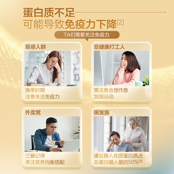 汤臣倍健蛋白粉600g礼盒 乳清蛋白粉 双蛋白粉老年人增强免疫力补充营养 男女成人补充蛋白质粉 送礼