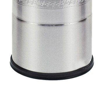 南 GPX-107A 南方双色浮雕花套装垃圾桶  砂纹钢 酒店宾馆商用客房不锈钢垃圾桶 居家房间桶 果皮桶