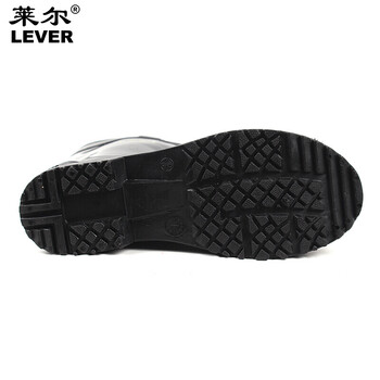 莱尔 SC-11-99 三防全黑耐酸碱水鞋 劳保中高筒 防水防油防化水靴1双40码