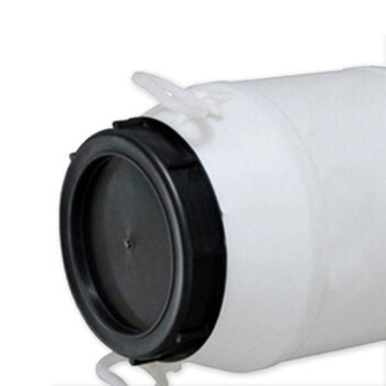 聚远 JUYUAN 圆形塑料化工桶 50L（1个装） 加厚汽油桶水桶 实验室废液桶 白色 带盖 企业定制