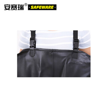 安赛瑞 半身连体下水裤 专业捕鱼作业背带防水裤 渔业水产 劳防用品 45码 13986