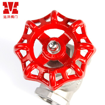 M 江苏远洋阀门 丝扣闸阀 螺纹型内丝闸阀 Z15W-16P DN25 2个装 304（实惠款）