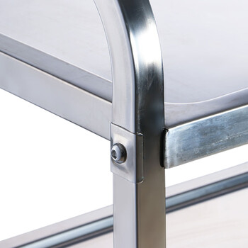 海斯迪克 HKZ-142 拆装式不锈钢餐车 酒店手推车 大号950*500*950(三层)豪华型无磁