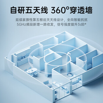 中兴（ZTE） 巡天AX3000Pro+路由器 5G双频超千兆双2.5G Mesh无线路由器 WIFI6 电竞路由穿墙大覆盖
