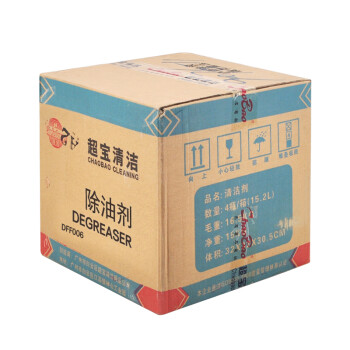 超宝（CHAOBAO）DFF006 除油剂 强力油污清洁剂厨房除油剂 3.8L*1瓶