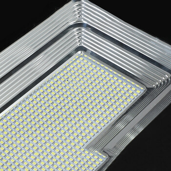 谋福574太阳能路灯户外防水灯具庭院led太阳能灯【S03-300w(工程款)高配置+遥控定时+智能光控+常亮+装墙杆】