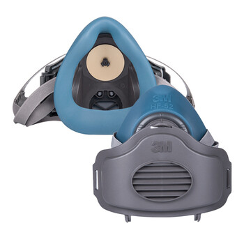 3MHF-52硅胶防尘面具套装防护各类飞沫颗粒物工业粉尘电焊烟花粉等