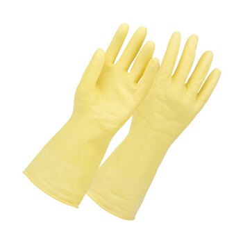 乳胶手套牛筋加厚胶皮耐用防水洗碗洗衣厨房清洁保洁工具 M码3双装