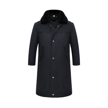 星工（XINGGONG）冬季保安大衣 加厚长款防风防寒多功能劳保棉衣门卫执勤棉服 加厚款180码