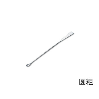 亚速旺（AS ONE） 6-524-02 不锈钢微量药勺 180mm 圆细 (1支)