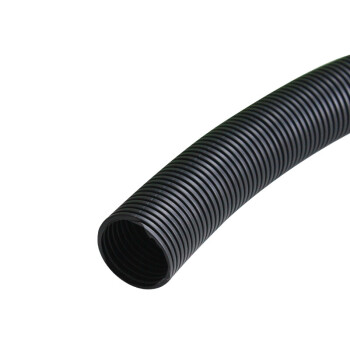 讯浦 塑料波纹管 防水阻燃加厚PP材质 外径10mm内径6.5mm 电线电缆保护软管黑色100米