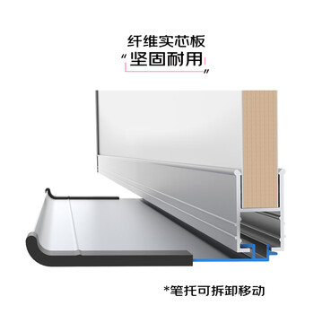 AUCS 白板写字板黑板家用120*90cm 挂墙教室用办公室会议开会培训讲课磁性挂式大教学白班板看板公司用