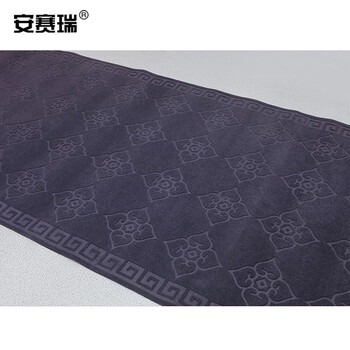 安赛瑞 压花防滑地毯 商场办公室酒店大堂餐厅卷材地毯 1.6×15m 楼梯走廊过道地毯 灰26805
