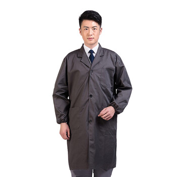 劳博士 工作服大褂 劳保服长袖大褂连体防尘搬运工装 艳蓝色 均码