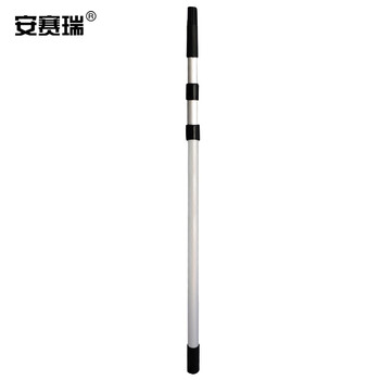 安赛瑞 铝合金伸缩杆 玻璃清洁延伸杆 2米 铝杆工具 高空延伸杆刮涂水器接头 23995