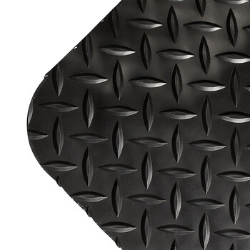 海斯迪克 HK-584 防疲劳地垫 耐油橡胶垫 黑底黄边0.9m×0.6m×20mm