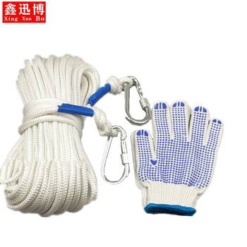 鑫迅博 消防绳安全绳钢丝芯耐磨应急逃生绳救援绳35米