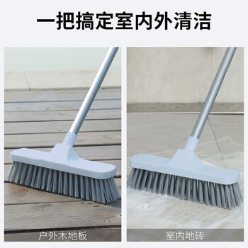 亿丽佳 加长柄洗地刷硬毛瓷砖地砖刷扫地板刷扫水清洁刷26cm 8件/组
