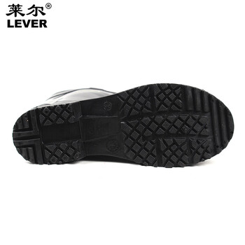 莱尔 SC-11-99 三防全黑耐酸碱水鞋 劳保中高筒防水防油防化水靴1双42码