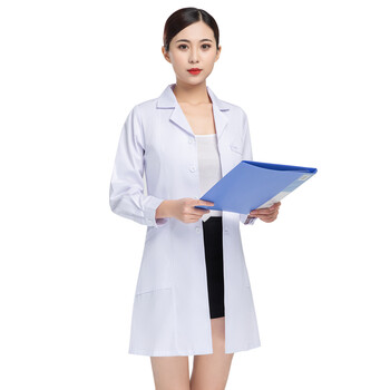 星工（XINGGONG）长袖白大褂 学生实验室卫生工作服劳保服定制  女款白色175-180码XGJ-7