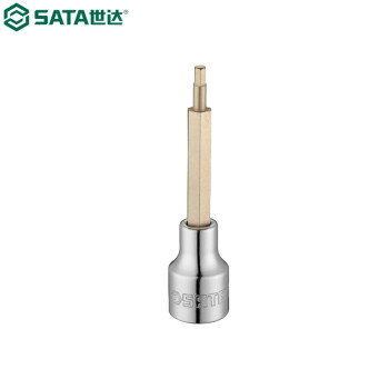 世达（SATA）25208     12.5MM系列100MM长六角旋具套筒14MM