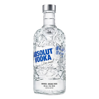 绝对伏特加(absolut vodka)洋酒 原味 伏特加 重造限量版 700ml