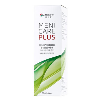 美尼康目立康硬性透气角膜接触眼镜多功能护理液 隐形眼镜RGP角膜塑形镜ok镜护理液 120ml 免冲洗
