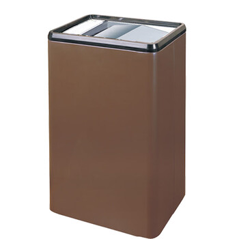 南 GPX-174 南方长形圆角翻转盖烟灰桶 咖啡色 大厅大堂电梯口立式烟灰桶垃圾筒 果皮桶