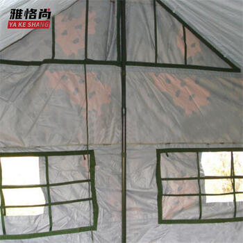 雅恪尚 大型单迷彩帐篷2003式班用部分队配发可施工救灾应急救援野营等 4.6*4.6m