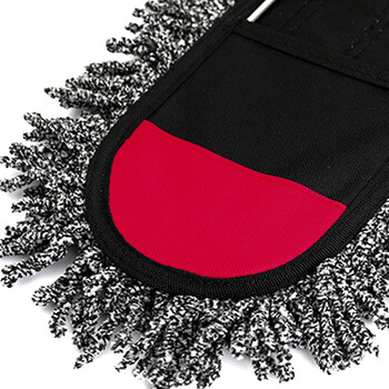 益美得 商用60cm布套平板拖把拖布配件单独替换布拖头 纤维款2块装