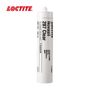 乐泰/loctite 207 密封强力胶 中性硅胶透明玻璃胶单组分密封强力胶 透明 300ml 1支装