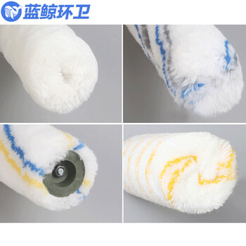 蓝鲸环卫 小4寸仿羊毛滚芯 油漆刷羊毛滚筒装修涂料刷墙工具滚筒刷十个装 LJHW-9104