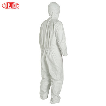 杜邦（DU PONT）1422A防护服 XL码 特卫强连体带帽防护服 透气防尘服   1件