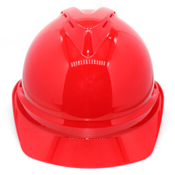 重安（CHONG AN）78型安全帽 ABS塑料V型透气孔头盔安全帽 红色