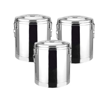 云筑 保温桶不锈钢大容量饭桶汤桶豆浆桶开水桶不带龙头50L 一个装  企业定制