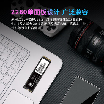 宏碁掠夺者（PREDATOR）1TB SSD固态硬盘 M.2接口(NVMe协议) GM7系列｜NVMe PCIe 4.0读速7200MB/s  AI电脑存储配件