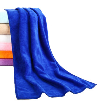 云筑 业务用纤维毛巾（10条装/包）美容美发毛巾 清洁擦拭布 保洁洗车毛巾 蓝色 30×70cm  2包起售