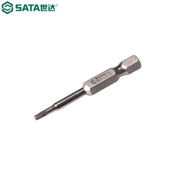 世达（SATA）59342 5件套6.3MM系列50MM长中孔花形旋具头TT10