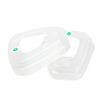 3m 501滤棉盖 面罩过滤棉塑胶盖 面具配件 搭配6200防护面具使用 10个 定做