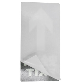 海斯迪克 HK-46 消防地贴 夜光安全出口指示牌 荧光地贴（安全出口 箭头向上）【10片】14.5*29.3cm 