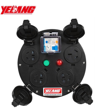 野狼 yelang 电缆盘国标插座漏电保护过热保护线滚子YZW3*4mm²/30米 YL-S43FS-1130