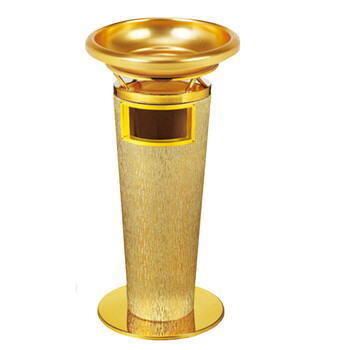 南 GPX-33AH 南方宝鼎座地烟灰桶 金树皮纹 商场垃圾桶 酒店落地烟灰桶立式果皮桶商场垃圾筒